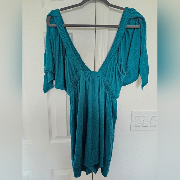 NWOT FP La La Romper-Teal- Large - Picture 5 of 7